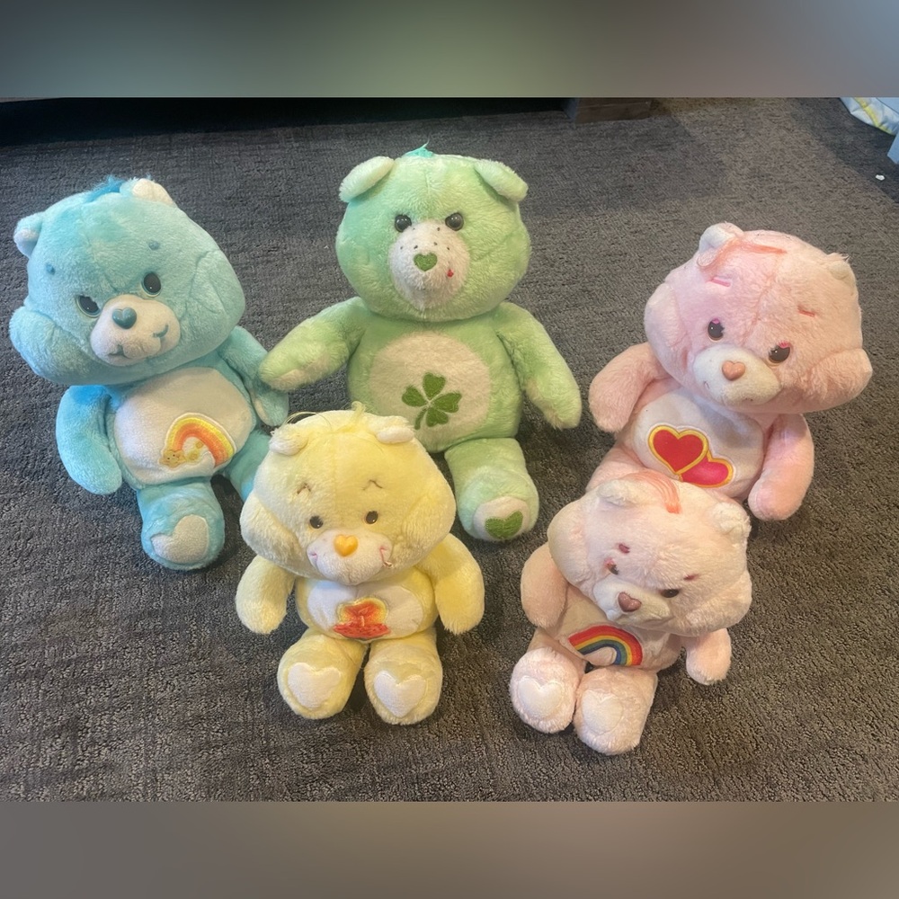 Original vintage Carebears. 5 in all as pictured